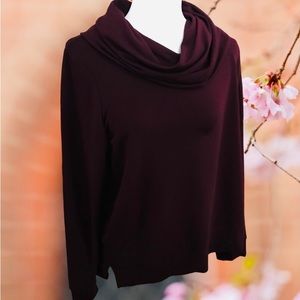 LAUREN Ralph Lauren Funnel Neck/ Cowl Sweater/Tunic Top. Smooth Comfort. L. $22.